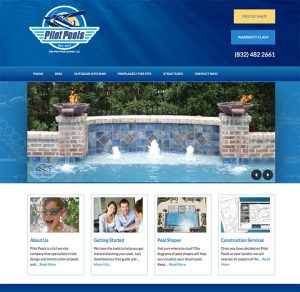 Website design for Pilot Pools