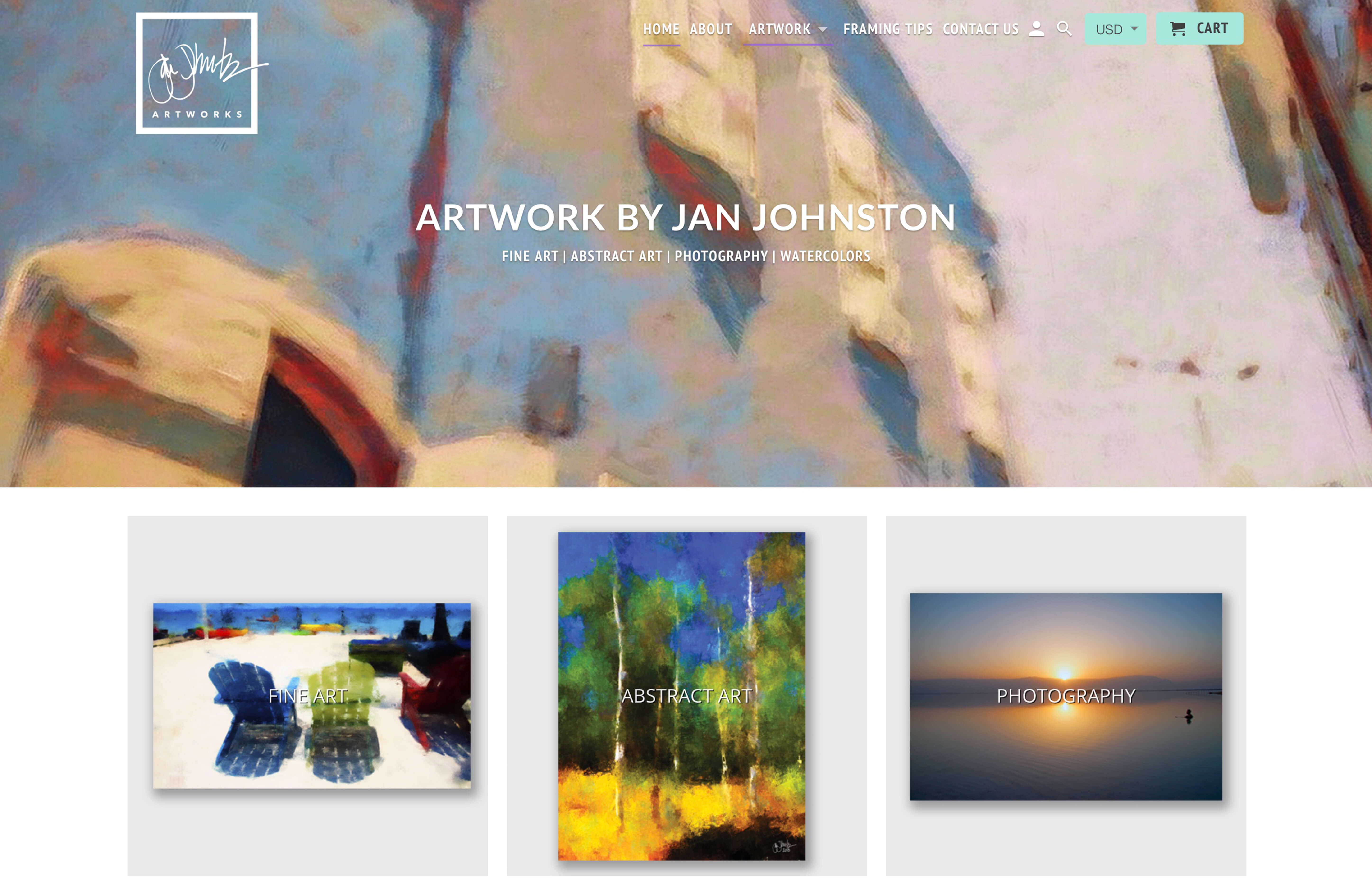 Jan Johnston Artworks online store